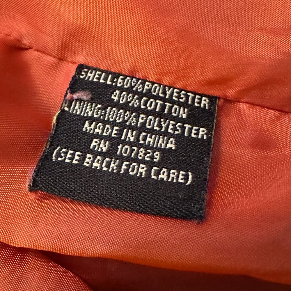 Ambition Rust-Colored Short Trench Coat Size L - Picture 8 of 9